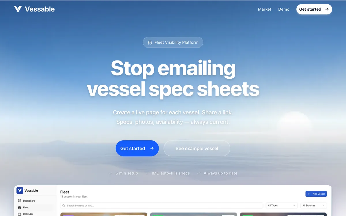 Vessable interface